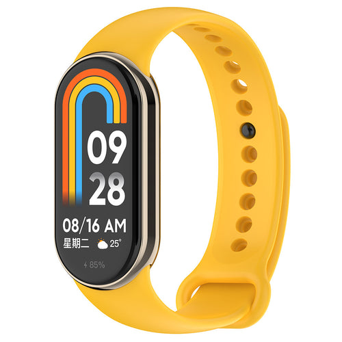 Xiaomi Mi Band 9 Serisi Klasik Kordon Silikon Strap Kayış - Sarı