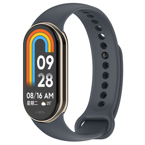 Xiaomi Mi Band 9 Serisi Klasik Kordon Silikon Strap Kayış - Gri