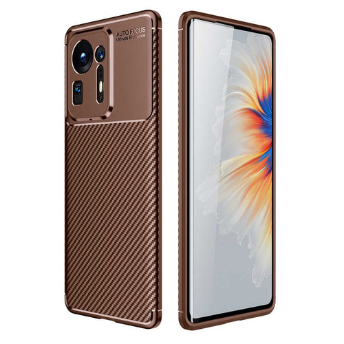 Xiaomi Mi Mix 4 Kılıf Zore Negro Silikon Kılıf - Kahverengi