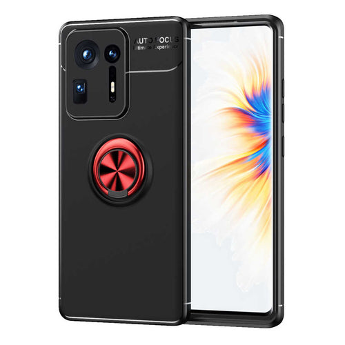 Xiaomi Mi Mix 4 Kılıf Zore Ravel Silikon Kılıf - Siyah-Kırmızı