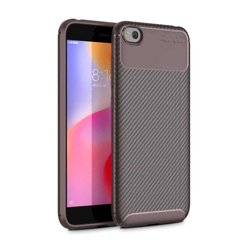 Xiaomi Mi Play Kılıf Zore Negro Silikon Kılıf - Kahverengi