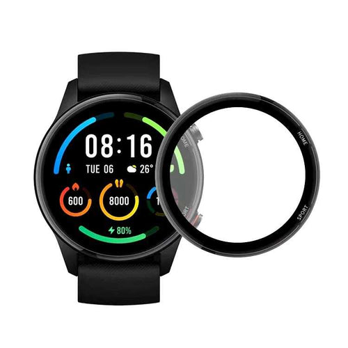 Xiaomi Mi Watch Color Zore PMMA Pet Saat Ekran Koruyucu - Siyah