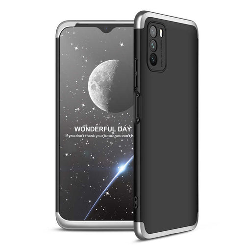 Xiaomi Poco M3 Kılıf Zore Ays Kılıf - Siyah-Gri
