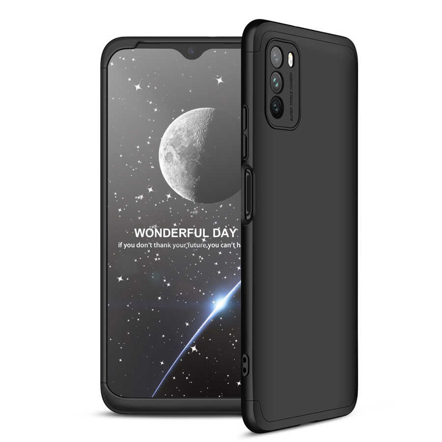 Xiaomi Poco M3 Kılıf Zore Ays Kılıf - Siyah