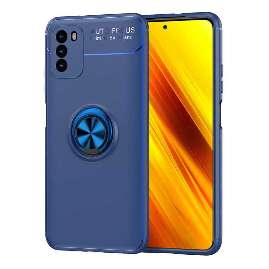 Xiaomi Poco M3 Kılıf Zore Ravel Silikon Kılıf - Mavi