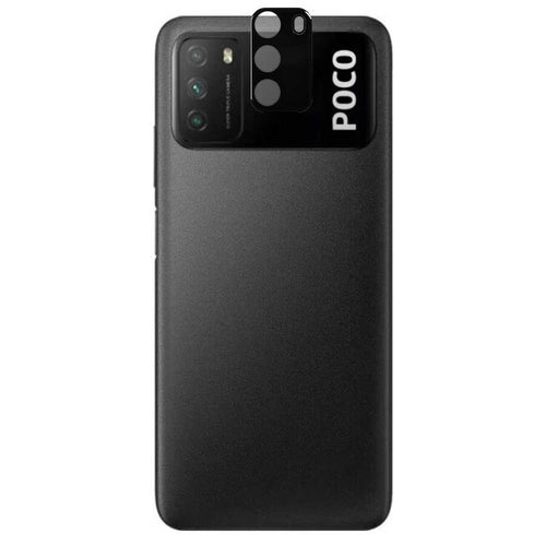 Xiaomi Poco M3 Zore 3D Kamera Camı - Siyah