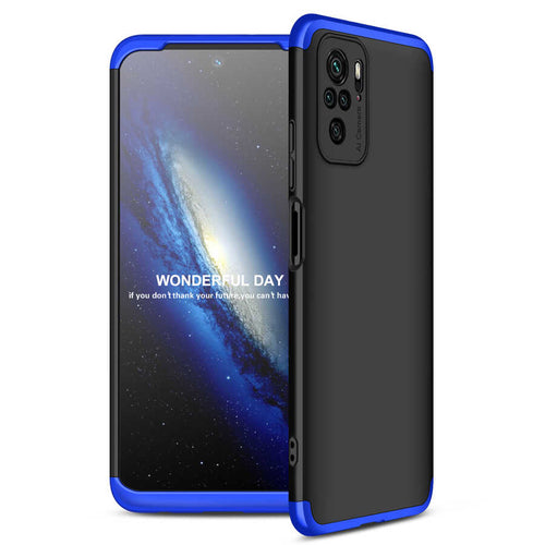 Xiaomi Poco M5S Kılıf Zore Ays Kılıf - Siyah-Mavi