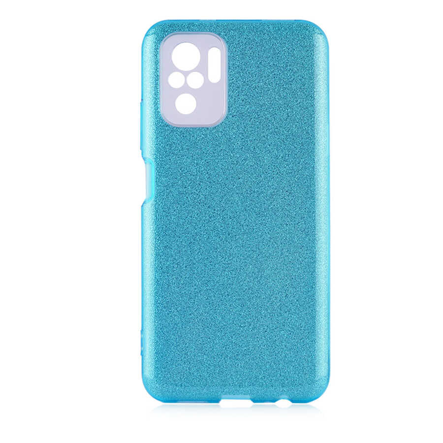 Xiaomi Poco M5S Kılıf Zore Shining Silikon - Mavi