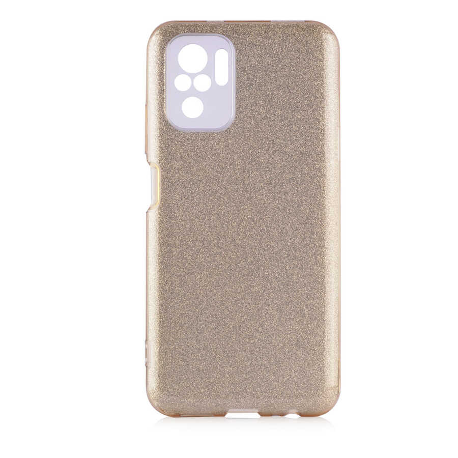 Xiaomi Poco M5S Kılıf Zore Shining Silikon - Gold