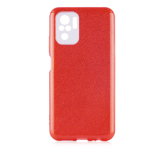 Xiaomi Poco M5S Kılıf Zore Shining Silikon - Kırmızı