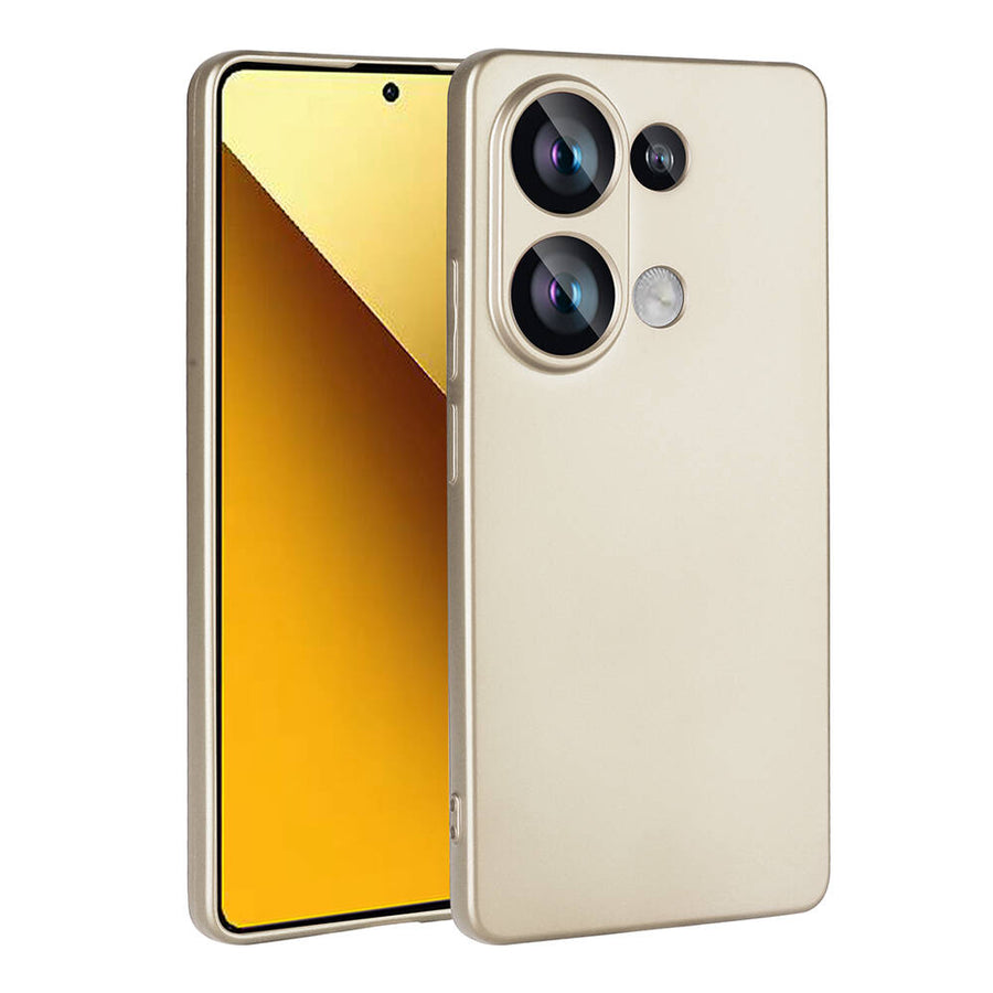Xiaomi Poco M6 Pro 4G Kılıf Zore Premier Silikon Kılıf - Gold