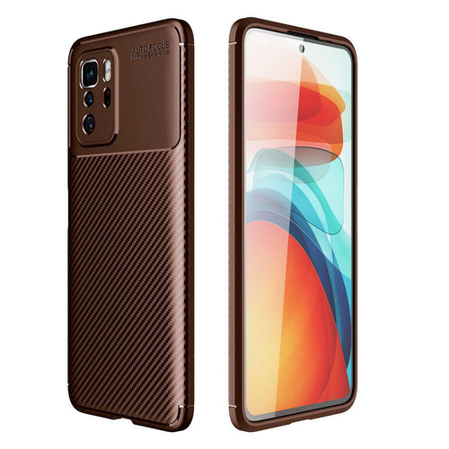 Xiaomi Poco X3 GT Kılıf Zore Negro Silikon Kılıf - Kahverengi