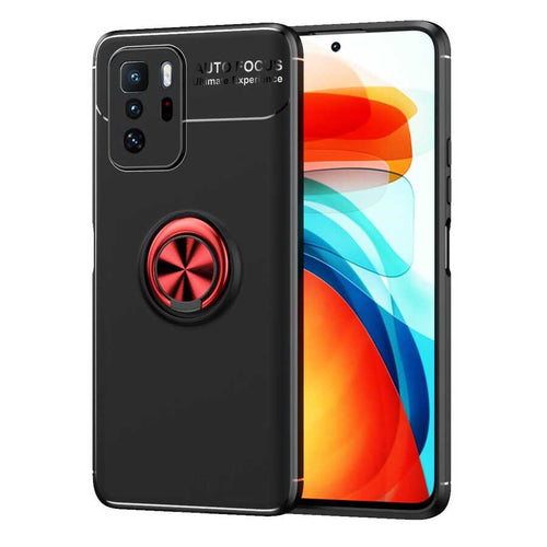 Xiaomi Poco X3 GT Kılıf Zore Ravel Silikon Kılıf - Siyah-Kırmızı