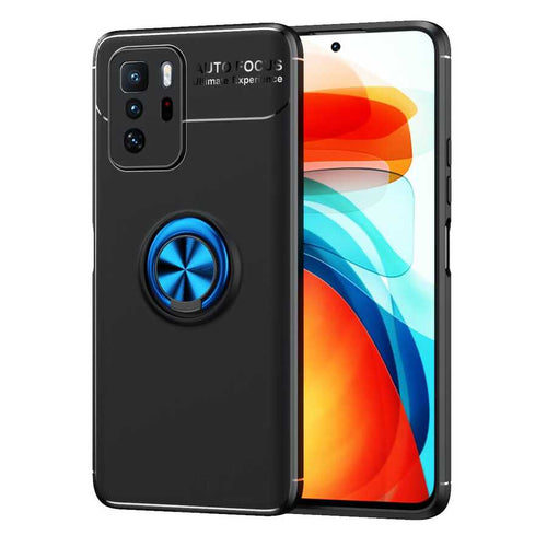 Xiaomi Poco X3 GT Kılıf Zore Ravel Silikon Kılıf - Siyah-Mavi