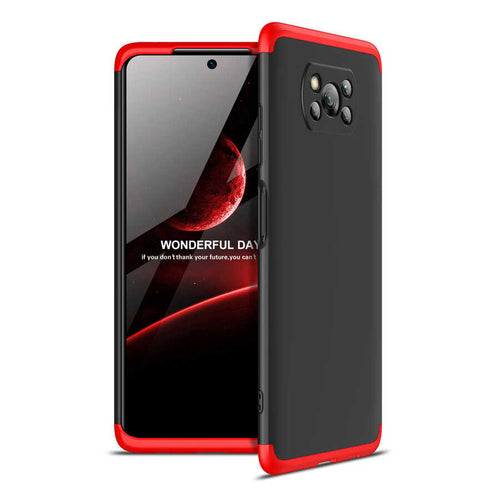 Xiaomi Poco X3 Kılıf Zore Ays Kılıf - Siyah-Kırmızı