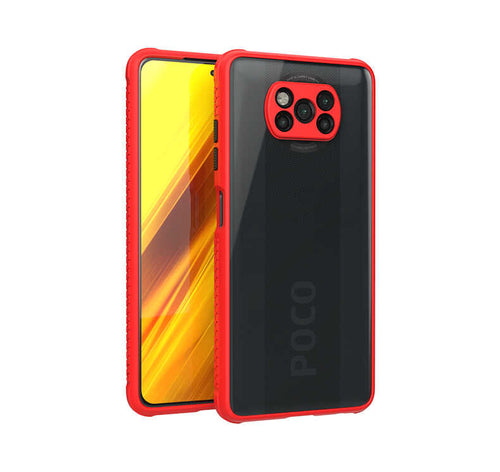 Xiaomi Poco X3 Kılıf ​​Zore Kaff Kılıf - Kırmızı
