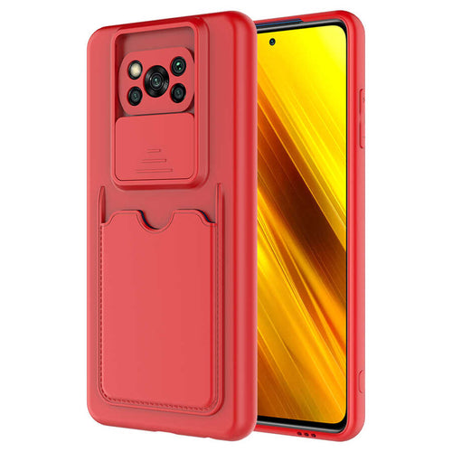 Xiaomi Poco X3 Kılıf ​Zore Kartix Kılıf - Kırmızı