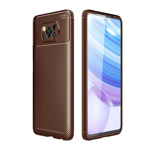 Xiaomi Poco X3 Kılıf Zore Negro Silikon Kılıf - Kahverengi
