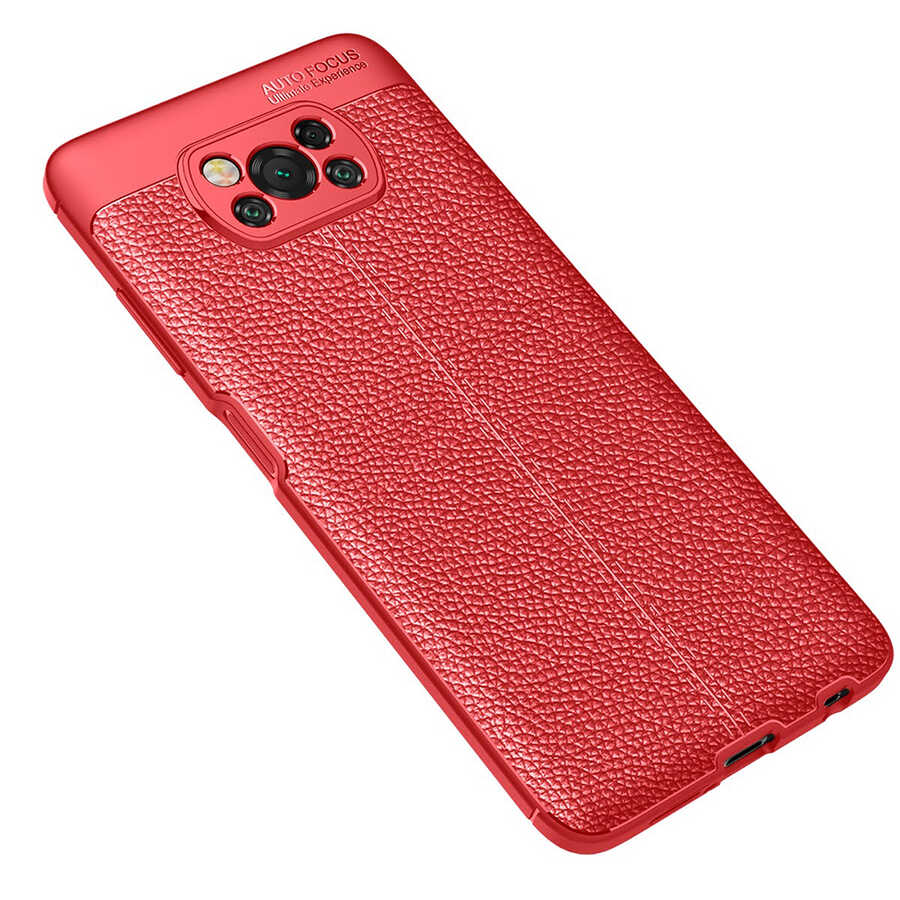 Xiaomi Poco X3 Kılıf Zore Niss Silikon Kılıf - Kırmızı