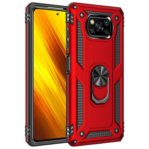 Xiaomi Poco X3 Kılıf Zore Vega Kılıf - Kırmızı