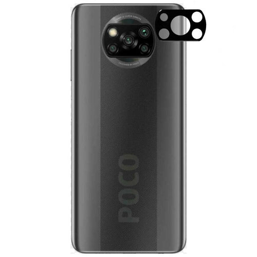 Xiaomi Poco X3 Zore 3D Kamera Camı - Siyah