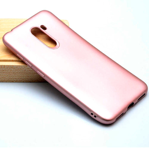 Xiaomi Pocophone F1 Kılıf Zore Premier Silikon Kılıf - Rose Gold