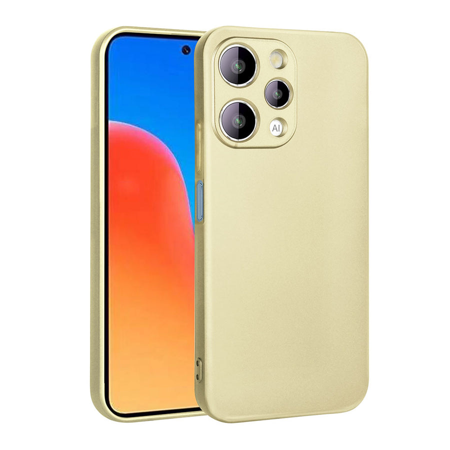 Xiaomi Redmi 12 Kılıf Zore Premier Silikon Kılıf - Gold