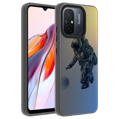 Xiaomi Redmi 12C Kılıf Desenli Zore Dragon Sert Kılıf - Astronot