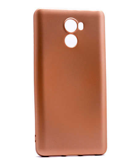 Xiaomi Redmi 4 Kılıf Zore Premier Silikon Kılıf - Gold