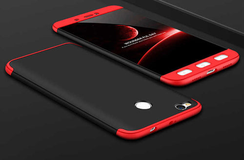 Xiaomi Redmi 4x Kılıf Zore Ays Kılıf - Siyah-Kırmızı