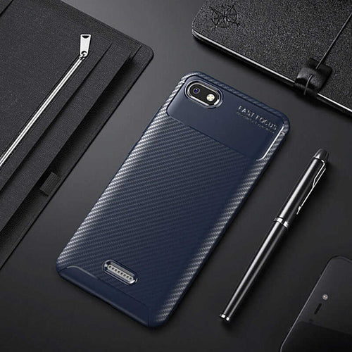 Xiaomi Redmi 6A Kılıf Zore Negro Silikon Kılıf - Lacivert