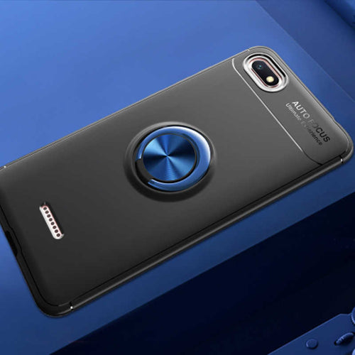Xiaomi Redmi 6A Kılıf Zore Ravel Silikon Kılıf - Siyah-Mavi