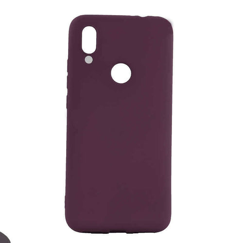 Xiaomi Redmi 7 Kılıf Zore Premier Silikon Kılıf - Mürdüm