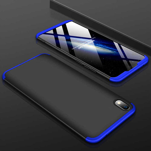 Xiaomi Redmi 7A Kılıf Zore Ays Kılıf - Siyah-Mavi