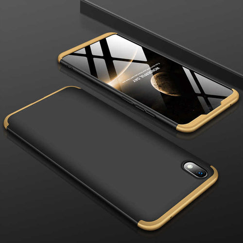 Xiaomi Redmi 7A Kılıf Zore Ays Kılıf - Siyah-Gold