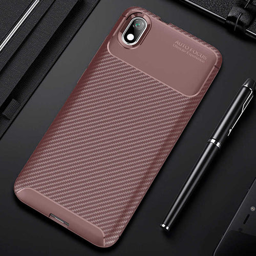 Xiaomi Redmi 7A Kılıf Zore Negro Silikon Kılıf - Kahverengi