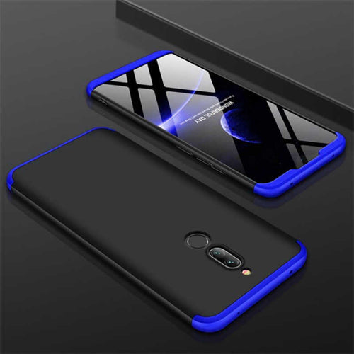 Xiaomi Redmi 8 Kılıf Zore Ays Kılıf - Siyah-Mavi