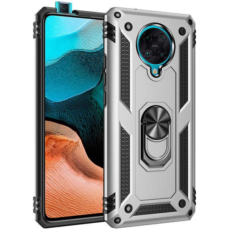 Xiaomi Redmi K30 Pro Kılıf Zore Vega Kılıf - Gri