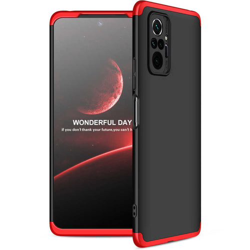 Xiaomi Redmi Note 10 Pro Kılıf Zore Ays Kılıf - Siyah-Kırmızı