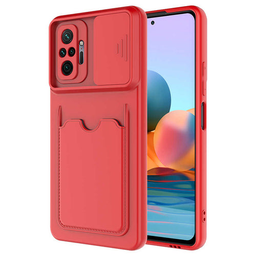 Xiaomi Redmi Note 10 Pro Kılıf ​Zore Kartix Kılıf - Kırmızı
