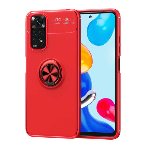 Xiaomi Redmi Note 11S Global Kılıf Zore Ravel Silikon Kılıf - Kırmızı