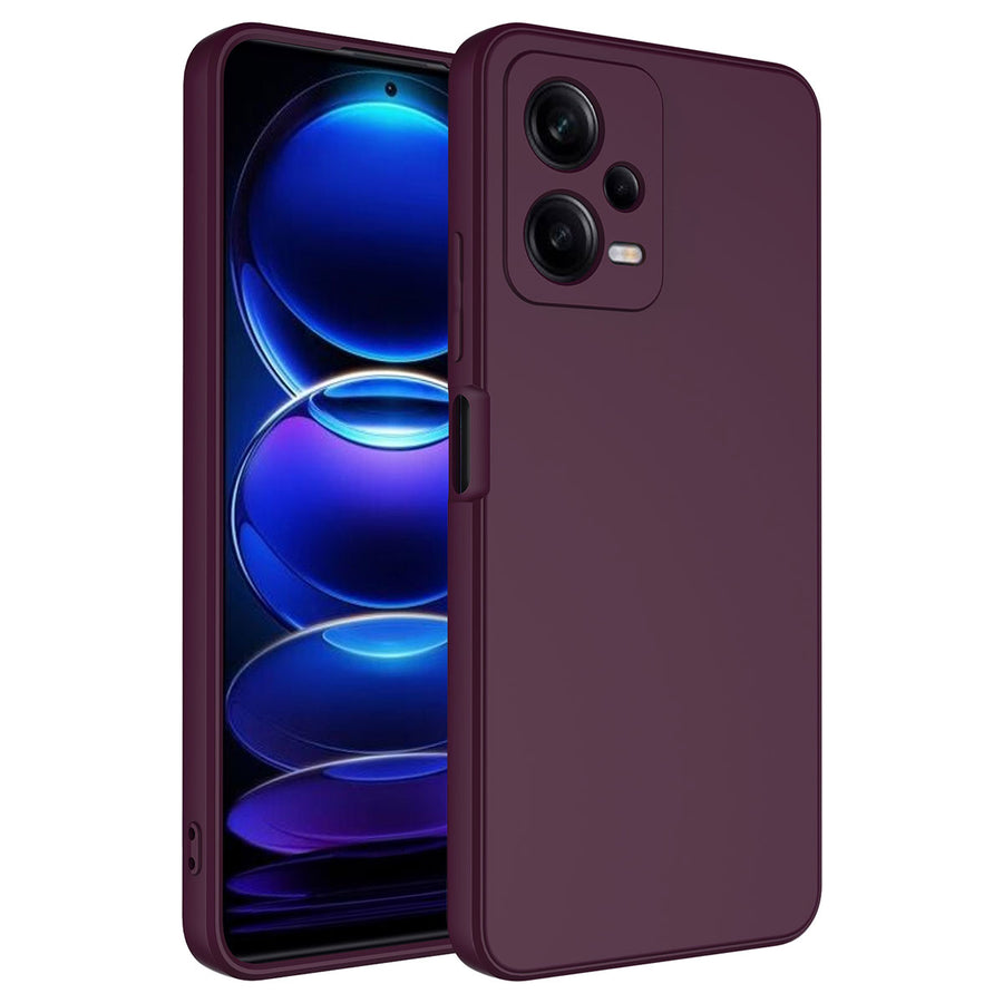 Xiaomi Redmi Note 12 5G Kılıf Zore Mara Lansman Kılıf - Koyu Mor