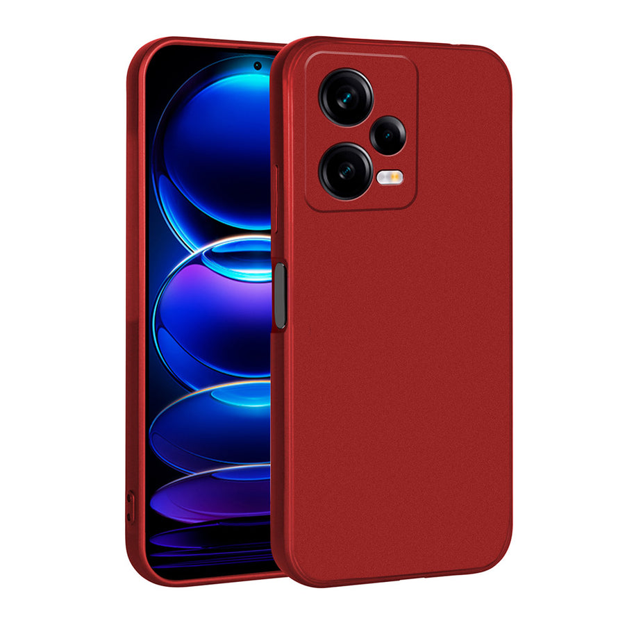 Xiaomi Redmi Note 12 Pro 5G Kılıf Zore Premier Silikon Kılıf - Kırmızı