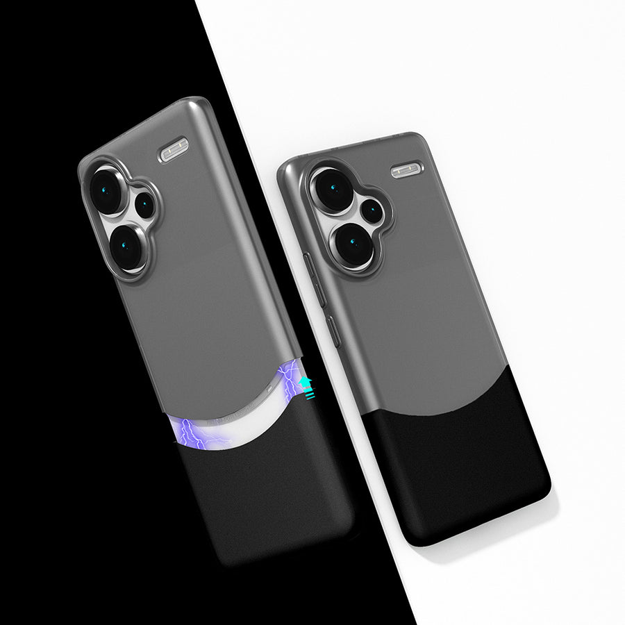 Xiaomi Redmi Note 13 Pro Plus 5G Kılıf Mıknatıslı Zore Duble Kılıf - Siyah