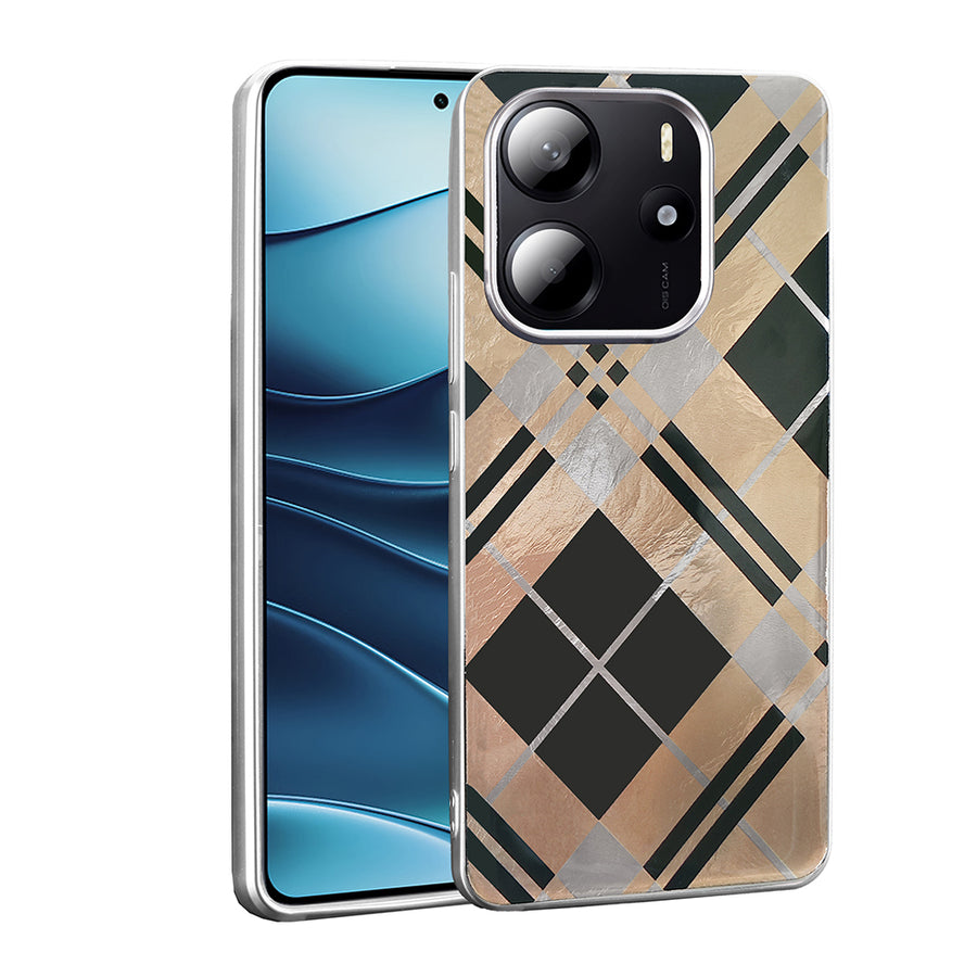 Xiaomi Redmi Note 14 4G Kılıf Desenli Zore Mep Kılıf - Geometrik