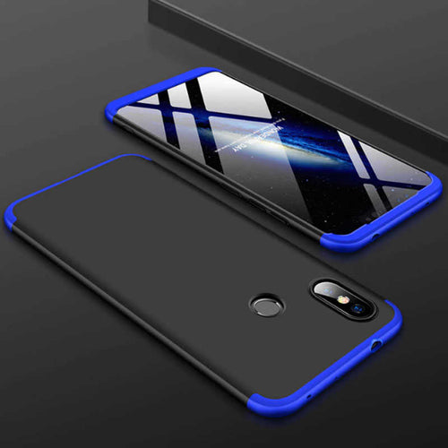 Xiaomi Redmi Note 6 Pro Kılıf Zore Ays Kılıf - Siyah-Mavi