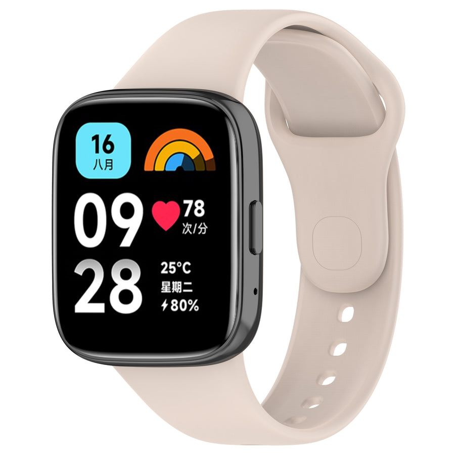 Xiaomi Redmi Watch 3 Active Zore Klasik Kordon - Krem