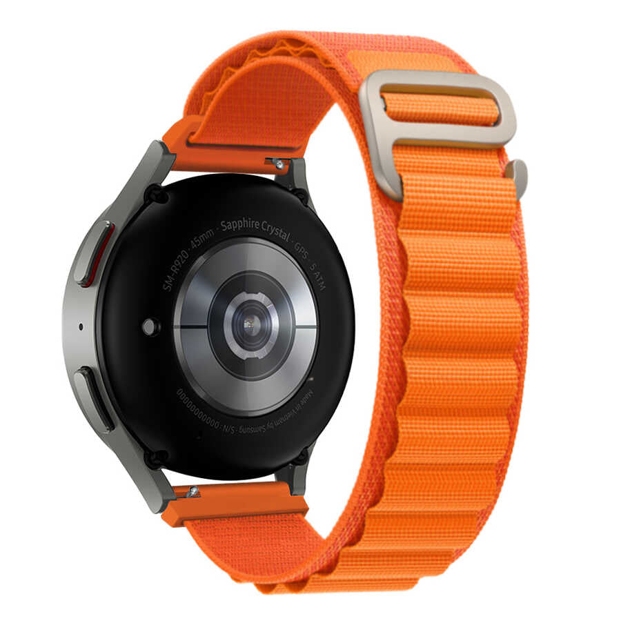 Xiaomi Redmi Watch 5 Active Zore KRD-74 22mm Hasır Kordon - Turuncu