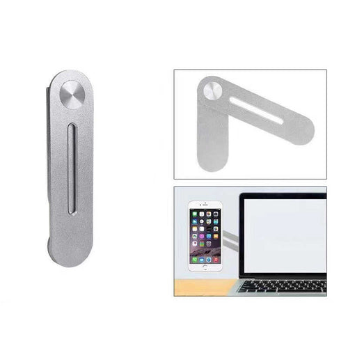 Zore F21 Laptop - Monitör Telefon Tutucu - Gümüş