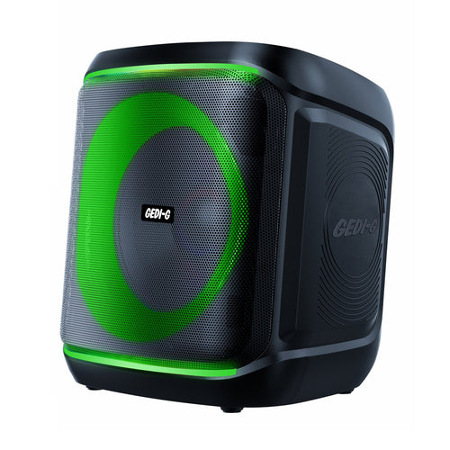 Zore GD-928 Dijital LED Göstergeli Mikrofonlu RGB TWS 8 inç Stereo Bass Kablosuz Karaoke Hoparlör - Siyah